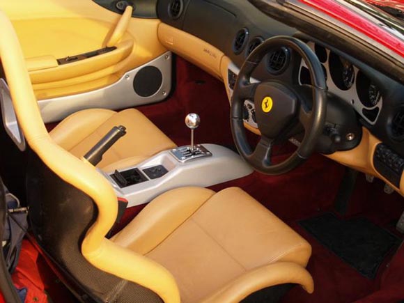 ferrari 360 spider interior