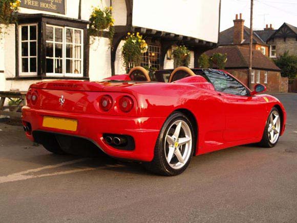 ferrari 360 spider rear view