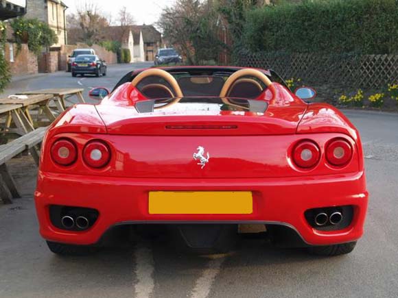 ferrari 360 spider rear